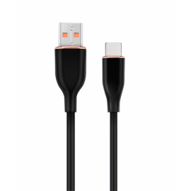 CABLE DE CARGA Y DATOS GEMBIRD USB TIPO C DE SILICONA PREMIUM 1,5 M NEGRO
