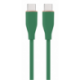 CABLE DE CARGA Y DATOS GEMBIRD (PD) TIPO-C SILICONA ALTA CALIDAD 1,5M VERDE