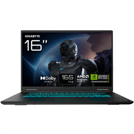 PORTATIL GIGABYTE GAMING A16 3WHK3ES864SD R7-260 32GB 1TB RTX5070 16" FREEDOS