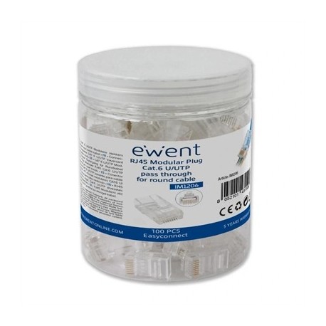 EWENT EASYCONNECT MODULAR CAT 6 U/UTP, 100PCS