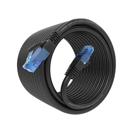 AISENS CABLE RJ45 CAT.6 UTP AWG26 CCA NEGRO 10M