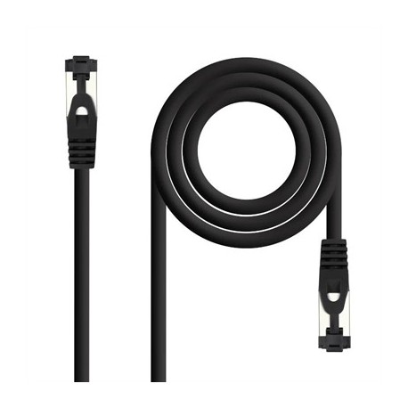 NANOCABLE CABLE RED CAT. 8.1 2GHZ SSTP NEGRO 0,30M