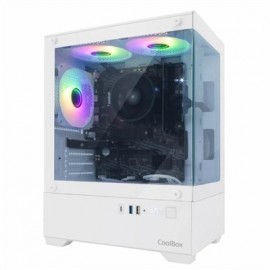 COOLBOX CAJA GAMING MATX GM200 V.LITE ARGB S.FTE B