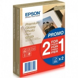 EPSON PAPEL PREMIUM GLOSSY PHOTO 255 GR, 10 X 15CM, 40H. PROMOCION 2X1