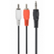 CABLE AUDIO GEMBIRD CONECTOR 3,5MM A RCA 1,5M