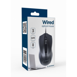 RATON GEMBIRD MUS-3B-01 OPTICO 1000 DPI NEGRO USB