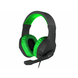 AURICULARES GAMING GENESIS ARGON 200 2.0 MINI JACK NEGRO-VERDE