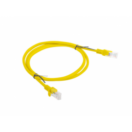 CABLE RED LANBERG LATIGUILLO CAT.6 UTP 1M AMARILLO FLUKE  PASSED