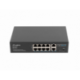 SWITCH LANBERG 10 PTOS 100MB 8XPOE+/2X GBIT ETHER 120W RACK 10"/19"