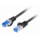 CABLE RED LANBERG LATIGUILLO CAT.6A S/FTP LSZH CCA 10M NEGRO FLUKE  PASSED