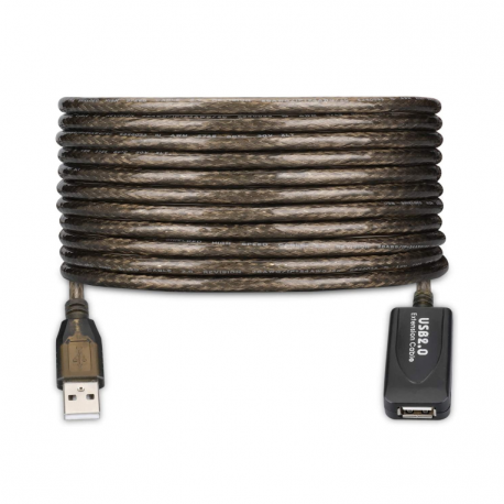 CABLE ALARGADOR EWENT  USB 2.0 USB-A AMPLIFICACION SEÑAL 5M NEGRO
