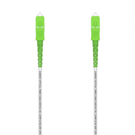 CABLE AISENS FIBRA G657A2 3.0 9 125 SMF SIMPLEX LSZH SC APC 2.0M