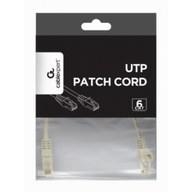 CABLE RED GEMBIRD UTP CAT6 0,25M COBRE GRIS