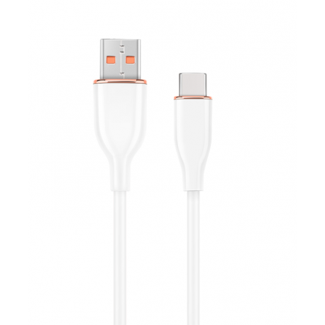 CABLE DE CARGA Y DATOS GEMBIRD USB TIPO C DE SILICONA PREMIUM 1,5 MBLANCO