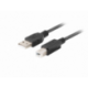 CABLE LANBERG IMPRESORA USB-A MACHO-USB-B MACHO 2.0 1M CON FERRITA CAJA RETAIL