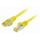 CABLE RED LANBERG LATIGUILLO CAT.6A S/FTP LSZH CU 0.5M AMARILLO FLUKE PASSED