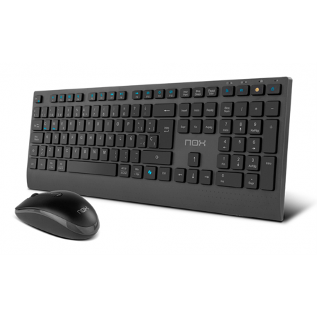 COMBO TECLADO-RATON NOX LITE DUO INALAMBRICO ES NEGRO