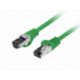CABLE RED LANBERG LATIGUILLO CAT.8.1 S/FTP LSZH CU 0.5M VERDE FLUKE PASSED