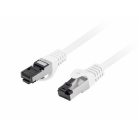 CABLE RED LANBERG LATIGUILLO CAT.8.1 S/FTP LSZH CU 0.5M BLANCO FLUKE PASSED