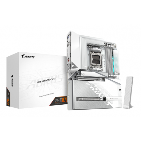 PLACA BASE GIGABYTE X870 A STEALTH ICE DDR5 AM5 ATX WIFI