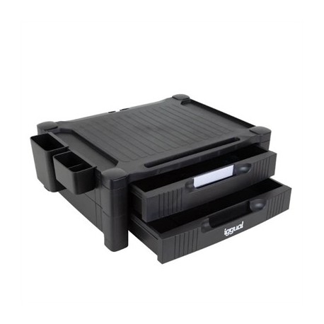 IGGUAL EM2C ELEVADOR MONITOR 2 CAJONES NEGRO
