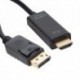 IGGUAL CABLE DISPLAYPORT (M) A HDMI (M) 4K 2METROS