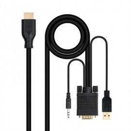 NANOCABLE CONVERSOR VGA+AUDIO A HDMI M-M 1,8 M