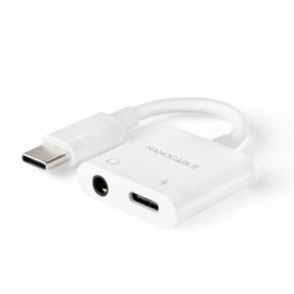 NANOCABLE ADAPTADOR USB-C A JACK+USB-C/H PD 60W