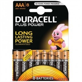 DURACELL PLUS POWER PILA ALCALINA AAA LR03 PACK 8