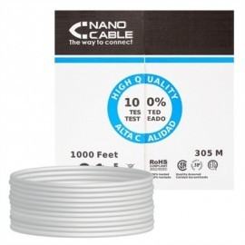 NANOCABLE BOBINA CABLE RJ45 CAT5 FTP RIGIDO 305M