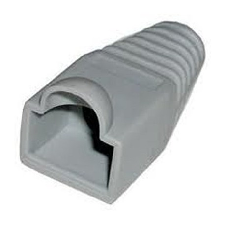 NANOCABLE FUNDA CONECTOR RJ45 PLASTICO GRIS 10 UND