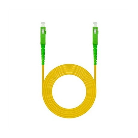NANOCABLE CABLE FIBRA SC/APC LSZH AMARILLO 15M