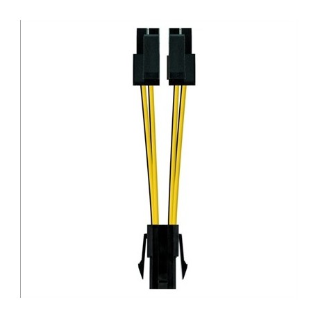 NANOCABLE CABLE ALIMENTACION 4PIN/H-4+4PIN/M, 15 C