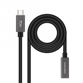 NANOCABLE CABLE USB 3.2 GEN2 USB-C M/H 1 M NEGRO
