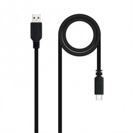 NANOCABLE CABLE USB 2.0 3A USB-C-M/M 1.5M NEGRO
