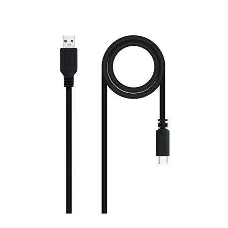 NANOCABLE CABLE USB 2.0 3A USB-C-M/M 1.5M NEGRO