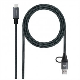 NANOCABLE CABLE USB3.2 100W USB-C+A/USB-C 1,5 M