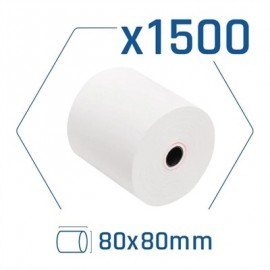 PACK 1500 ROLLOS PAPEL TERMICO SIN BPA 80X80MM
