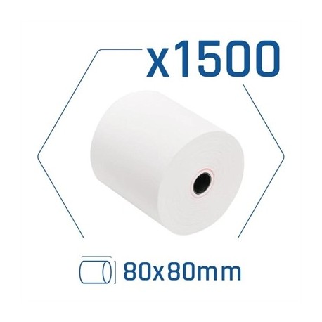 PACK 1500 ROLLOS PAPEL TERMICO SIN BPA 80X80MM