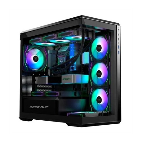 KEEP OUT CAJA M-ATX XC-905 PRO+ 4FANS HUB C 3X2