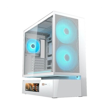 COUGAR CAJA SEMITORRE CFV235 MESH VISION WHITE