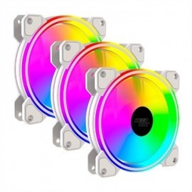 KEEP OUT VENTILADOR XFC-120DRW WHITE 5V ARGB 3X2