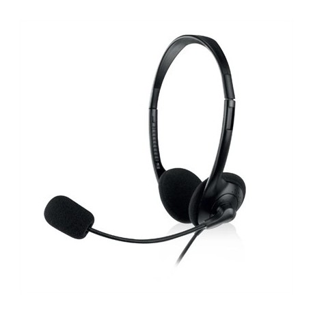 EWENT EW3568 AURICULAR USB+MICROFONO CABLE  2,1M