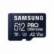 SAMSUNG MICROSDHC PRO ULTIMATE 512GB U3,V30,A2,4K