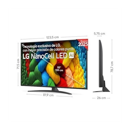 LG 55NANO81A6A TV 55" UHD SMART TV 4K