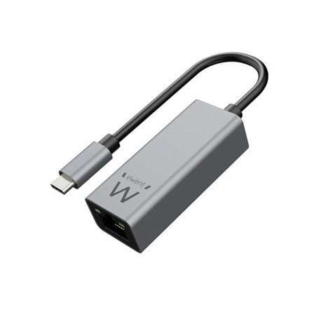 EWENT ADAPTADOR DE RED GIGABIT USB-C ALUMINIO
