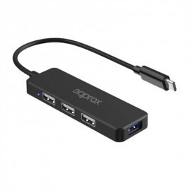 APPROX HUB USB TIPO-C 3USB 2.0 + 1PUERTO USB 3.0