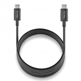 NGS CABLE CARGA RAPIDA USB-C A USB-C 1M NEGRO