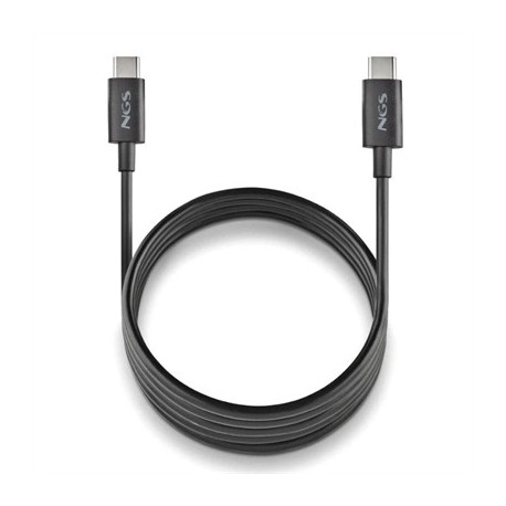 NGS CABLE CARGA RAPIDA USB-C A USB-C 1M NEGRO