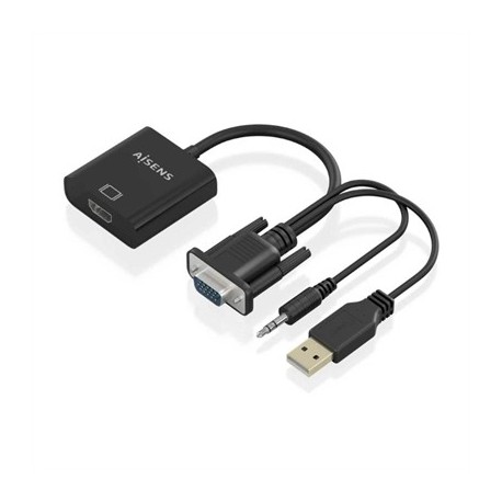 AISENS CONVERSOR SVGA/M+JACK3.5/M+USB A/M HDMI/H